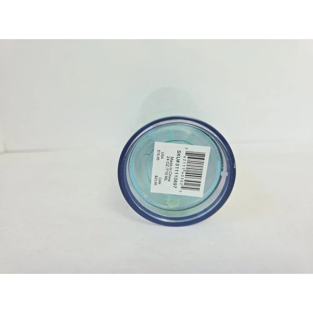 Starbucks Tumbler 24oz‎ Irridescent travel cup green blue